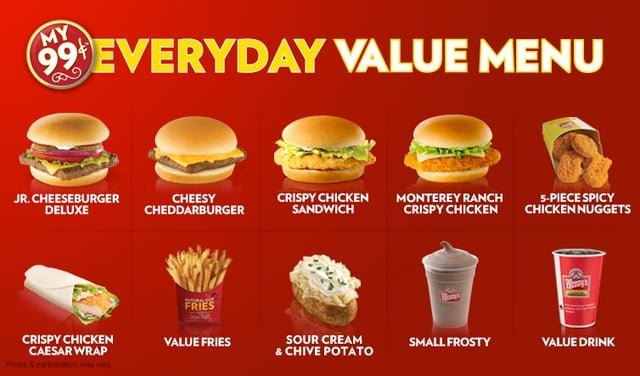 Wendys 1 Menu With Prices